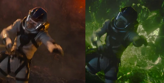 Fantastic Four trailer colour difference Negative Zone Possible connection to Captain America Civil War Avengers Crossover Marvel Cinematic Universe FOX x-men 